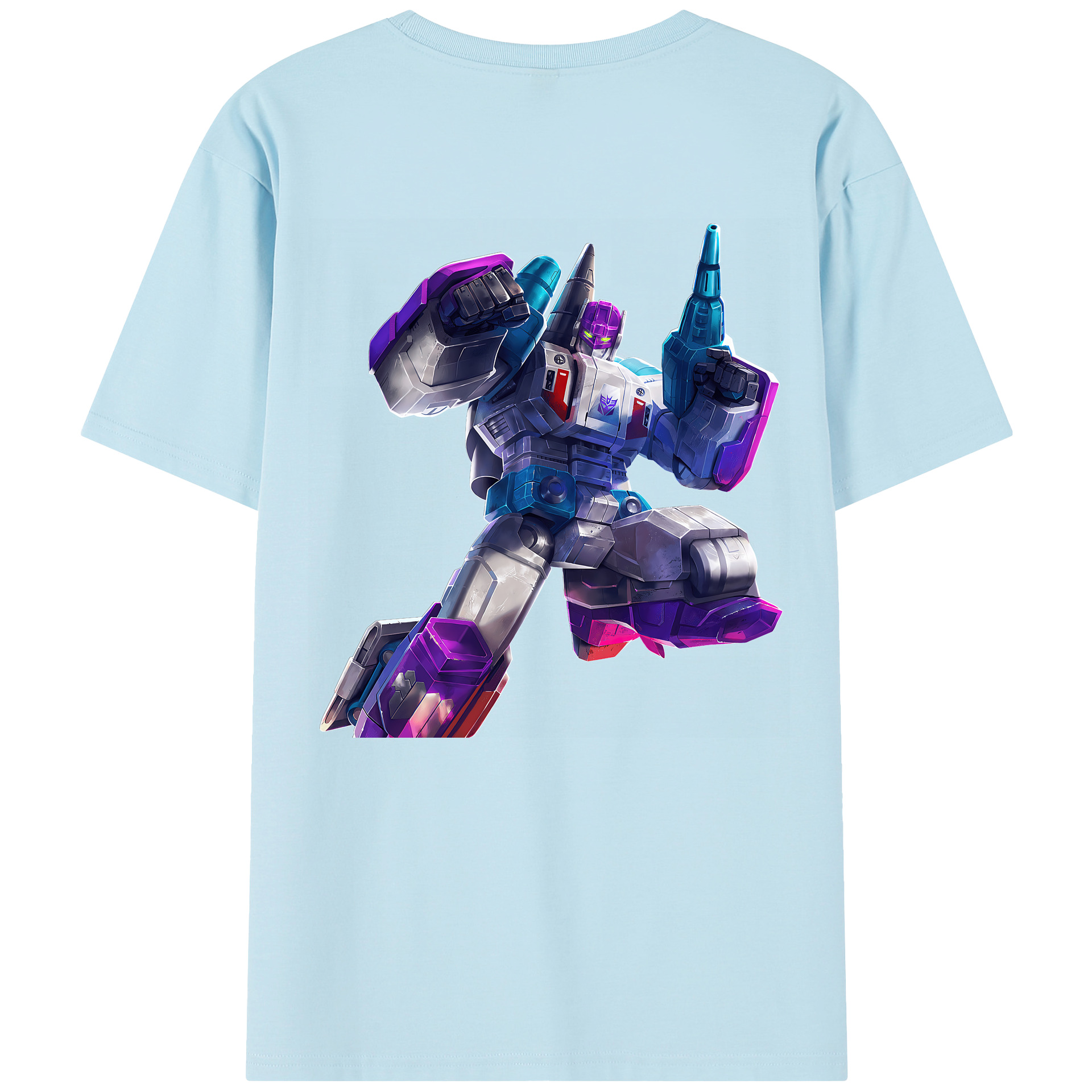 （画像用） Transformers トランスフォーマー 綿100％半袖Tシャツ（背面プリント）
